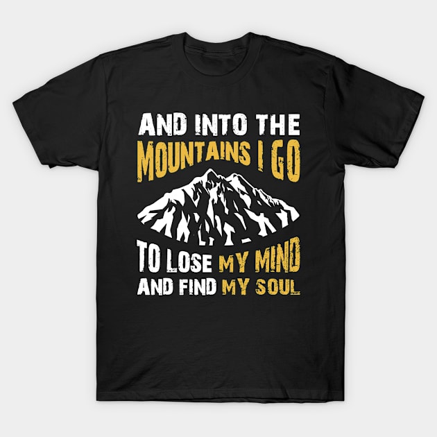 Sport Mountain I Go T-Shirt by Usea Studio